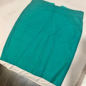 J. Crew Vibrant Green Pencil Skirt